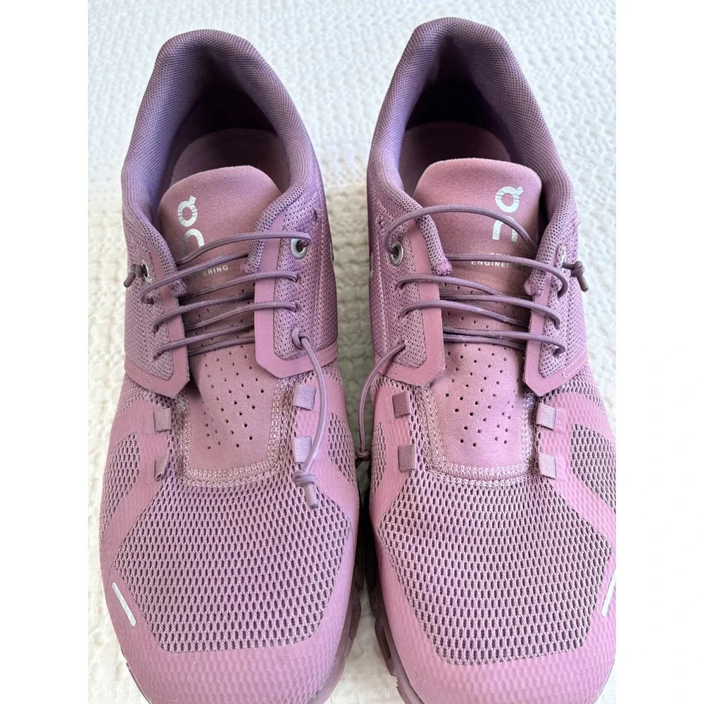 On Running Women's Cloud 5 Sneakers Fig/Quartz US 10 EU 42 Walking Active - Picture 4 of 16